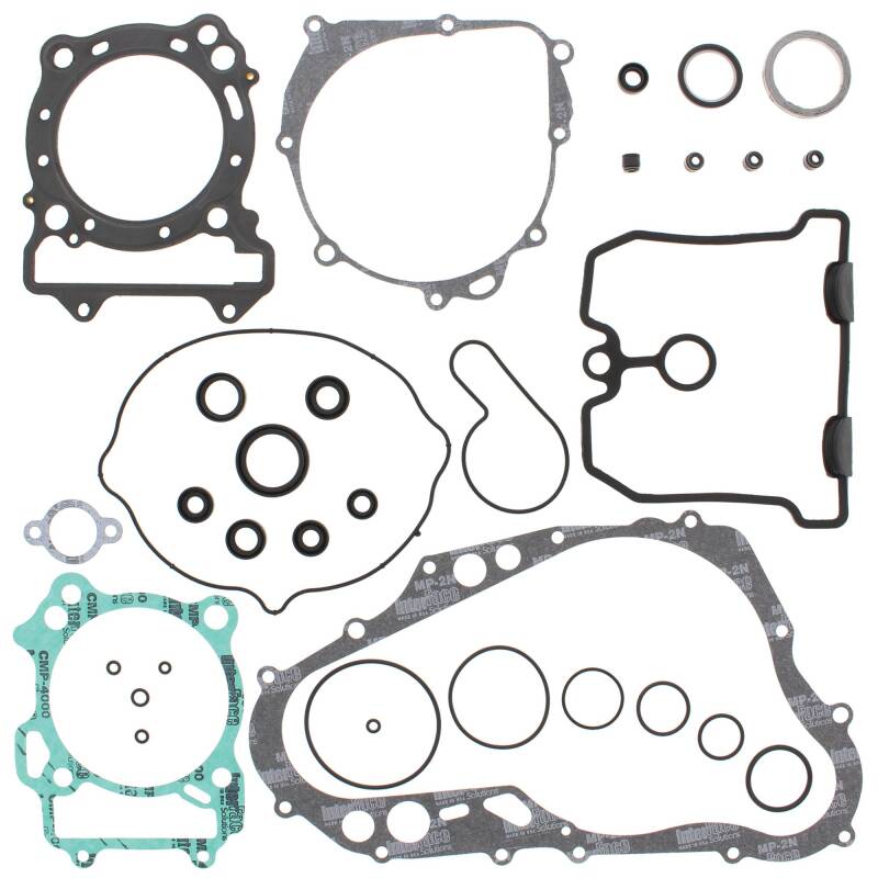 Kawasaki KLX400R Complete Gasket Kit - Vertex Pistons - With Oil Seals - 2003